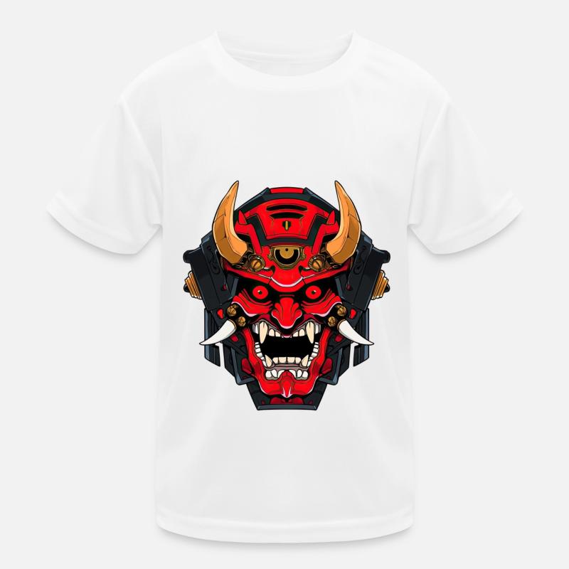 Cyborg Dämon Samurai Kinder Funktions-T-Shirt