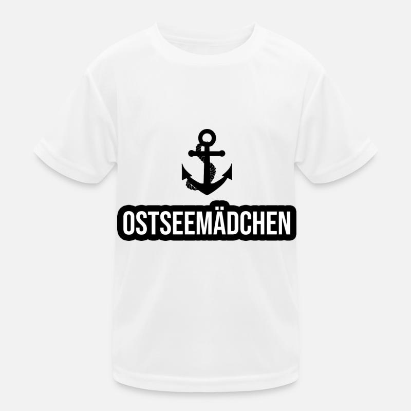 Ostseemädchen - Kinder Funktions-T-Shirt - Weiß