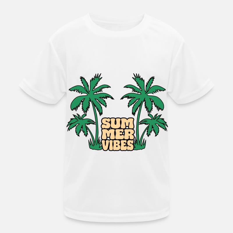 Palm Trees Summervibes Kids Functional T-Shirt
