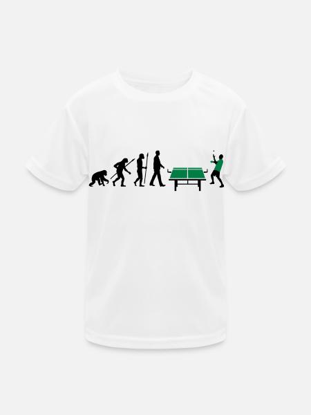 evolution_table_tennis_072012_a_2c - Kids Functional T-Shirt - white - Front