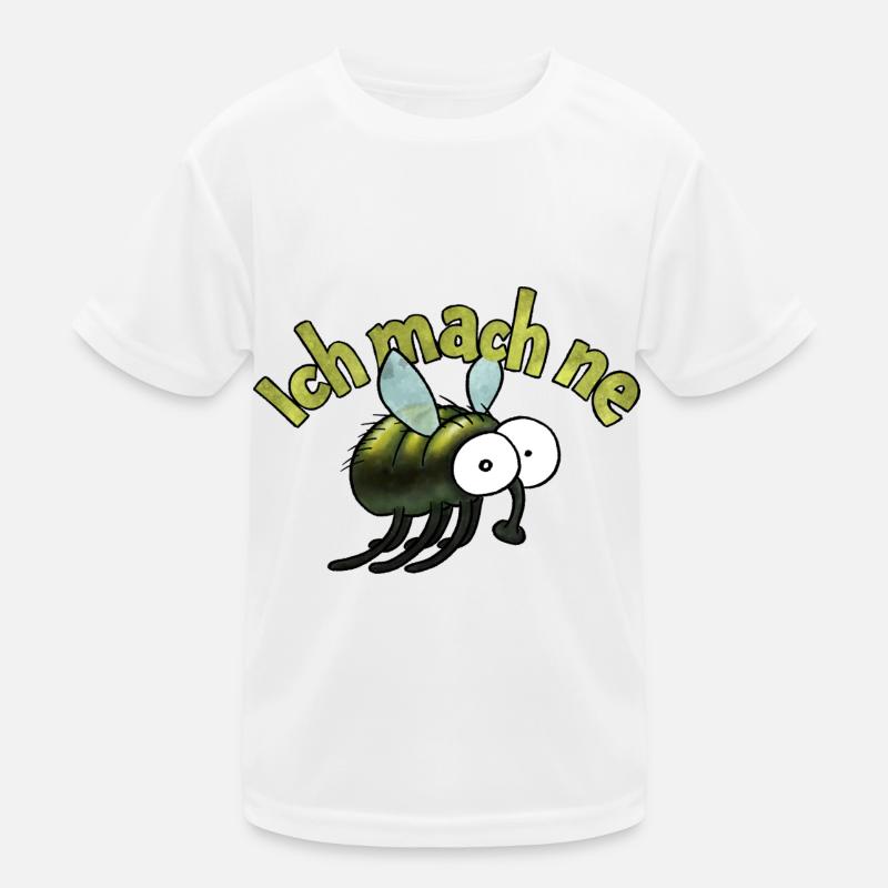 Ich mach ne Fliege - Kinder Funktions-T-Shirt - Weiß