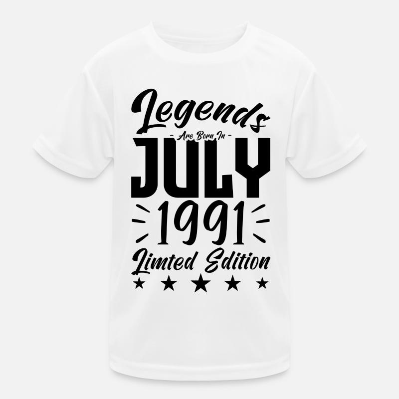 1991 Geburt. Geburtstagsgeschenk. Kinder Funktions-T-Shirt