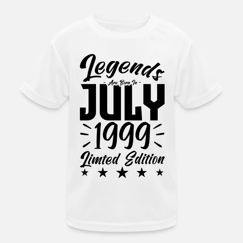 Born in July 1999. Birthday gift. Kids Functional T-Shirt