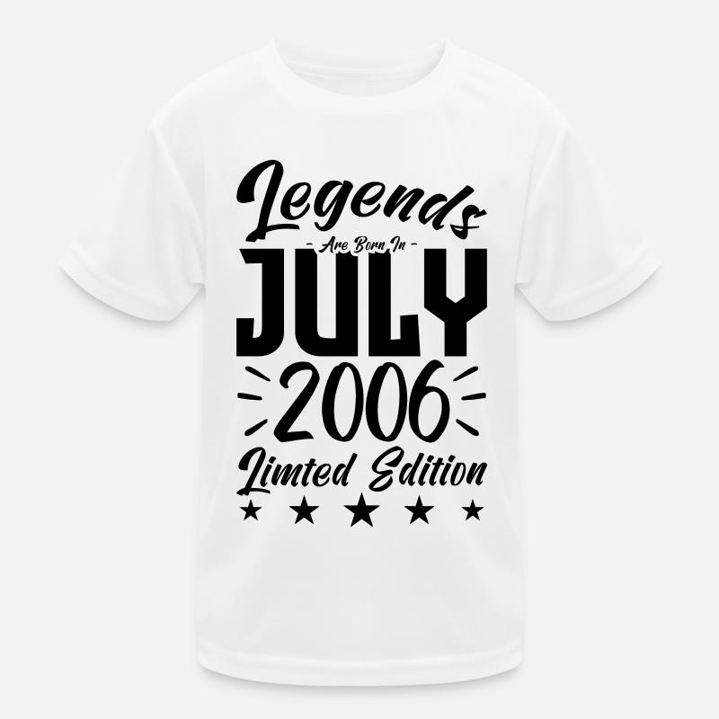 Naissance En Juillet 2006. Cadeau d'anniversaire. T-shirt sport Enfant