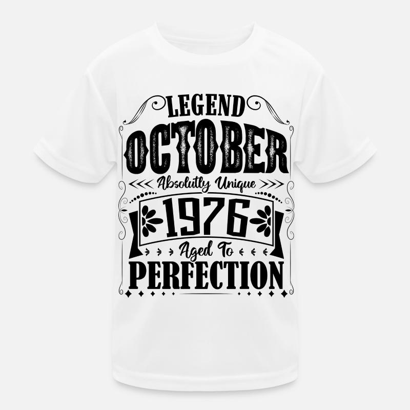 October 1976. October 1976 Birthday Gift. Kids Functional T-Shirt