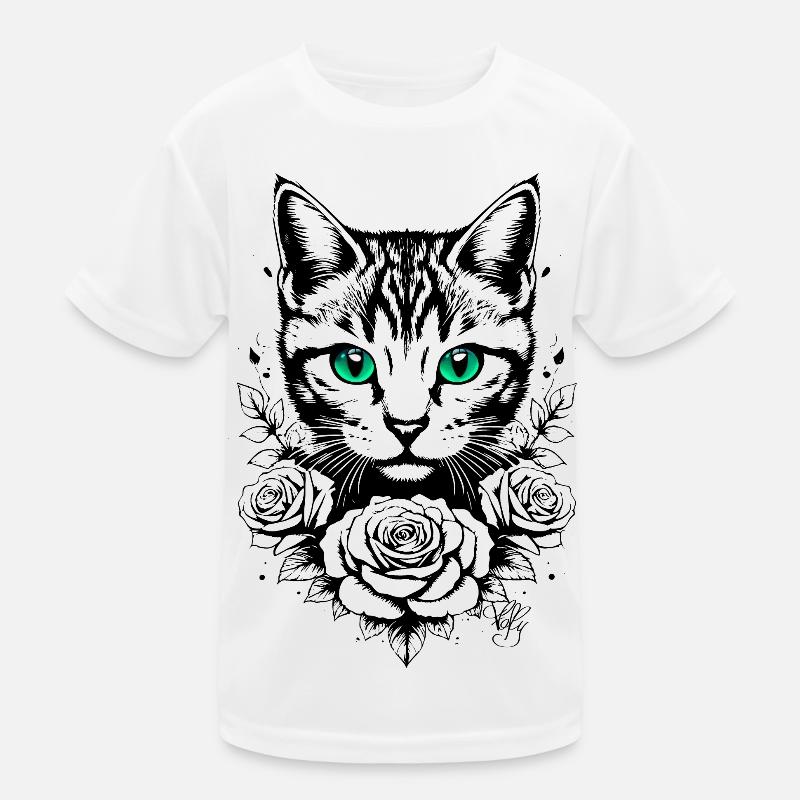 Kätzchen-Tattoo 🐾 3 Kinder Funktions-T-Shirt