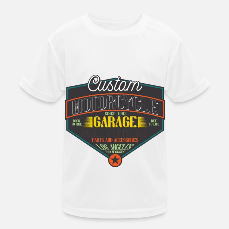Biker, Motorradfahrer Kinder Funktions-T-Shirt