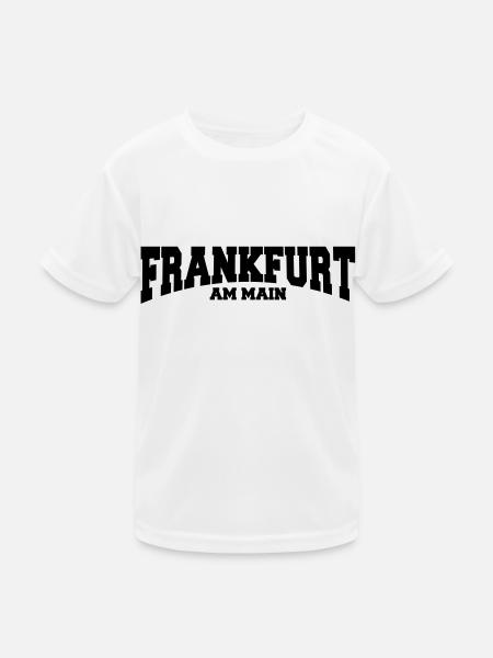 frankfurt am main - Kinder Funktions-T-Shirt - Weiß - Vorne