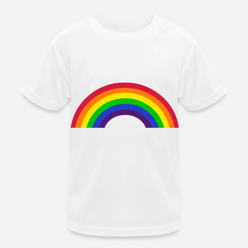 Regenbogen Kinder Funktions-T-Shirt