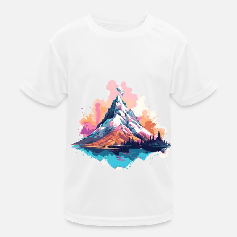 Berg und Tal Kinder Funktions-T-Shirt