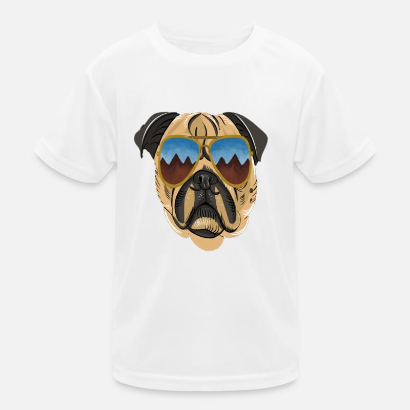 cool dog design Kids Functional T-Shirt