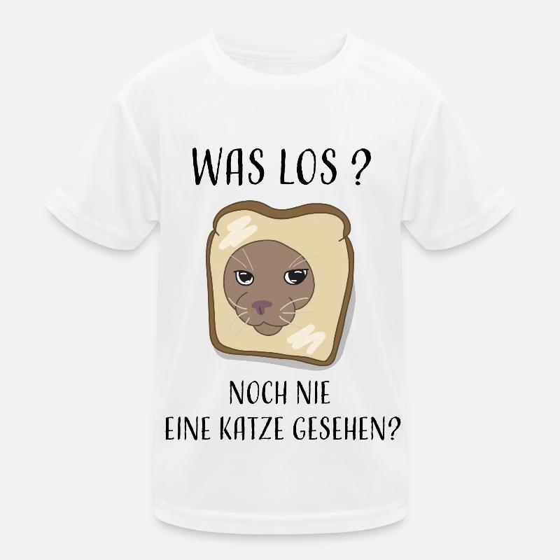 Noch nie eine Katze gesehen ? Kinder Funktions-T-Shirt