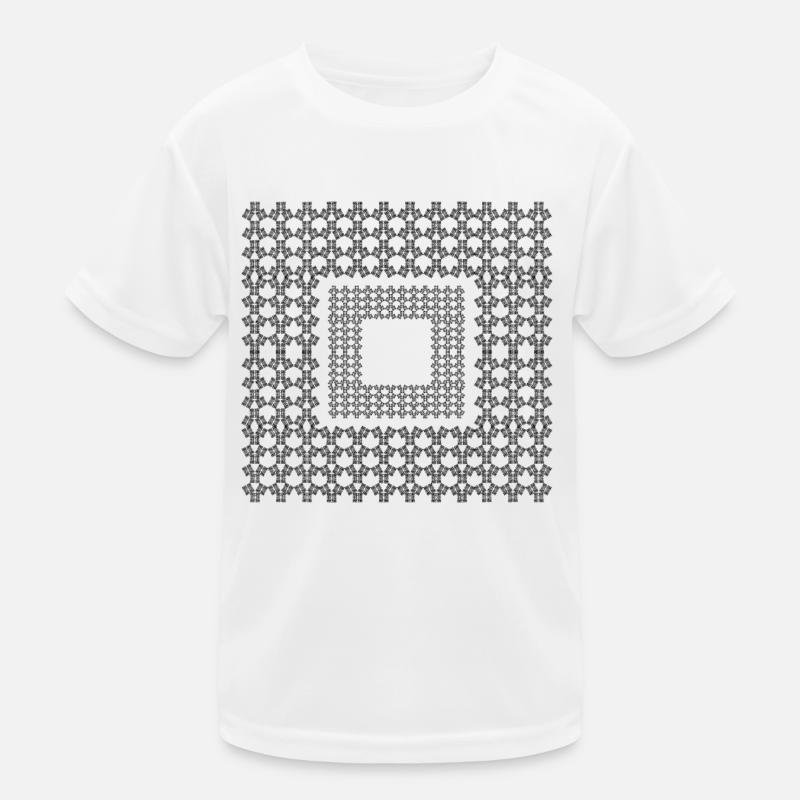 Quadratisches Dekor Kinder Funktions-T-Shirt