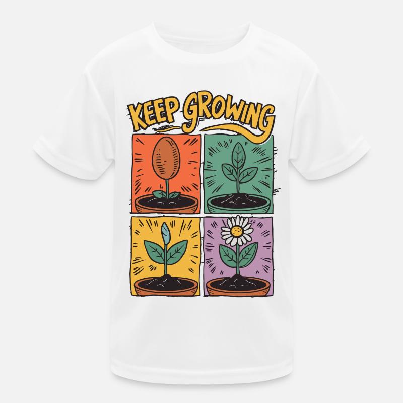 Positive Entwicklung – Keep Growing Kinder Funktions-T-Shirt
