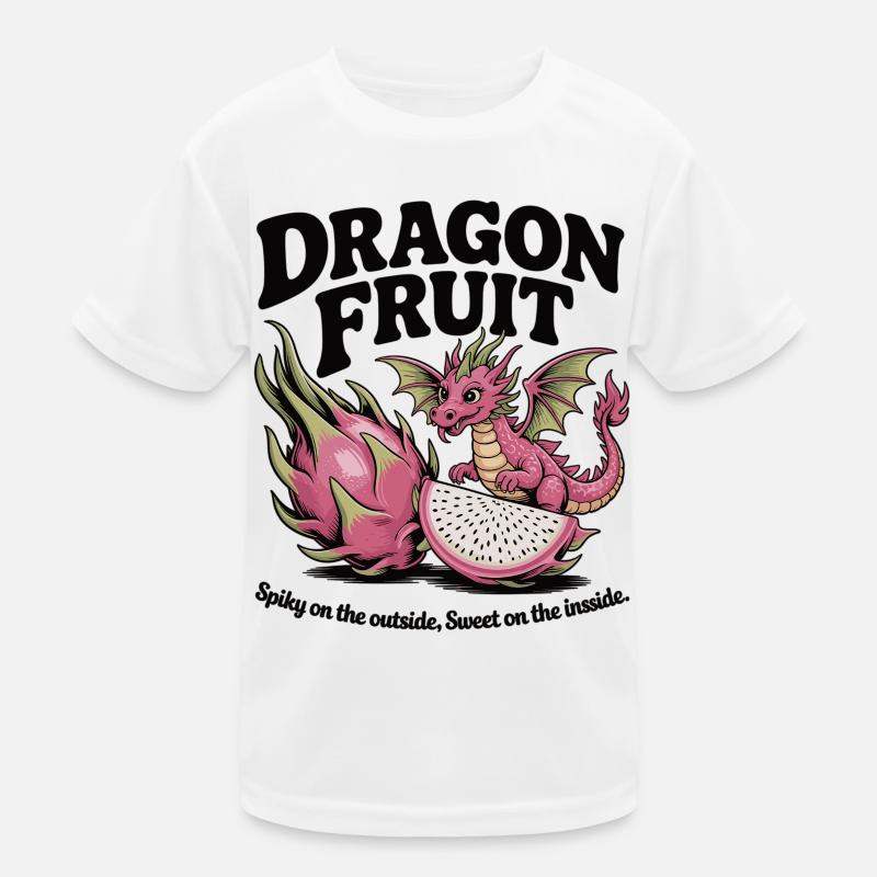 Drachenfrucht Süßer Drache auf Frucht Kinder Funktions-T-Shirt
