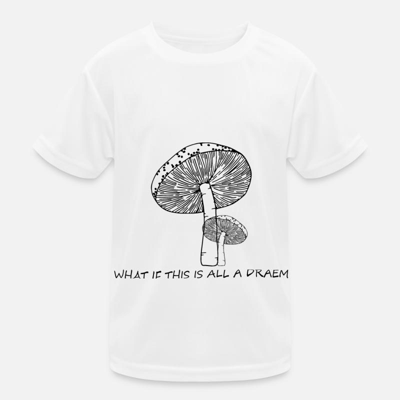 Psychedelische/ psychedelic Pilze - Kinder Funktions-T-Shirt - Weiß