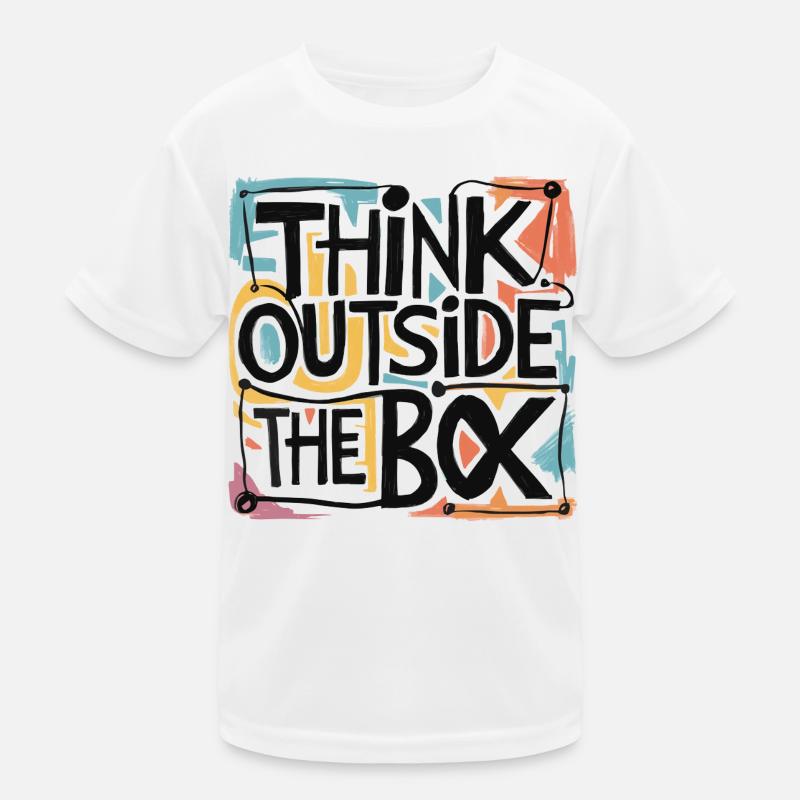Think outside the box - Motivation - Alternative Kids Functional T-Shirt