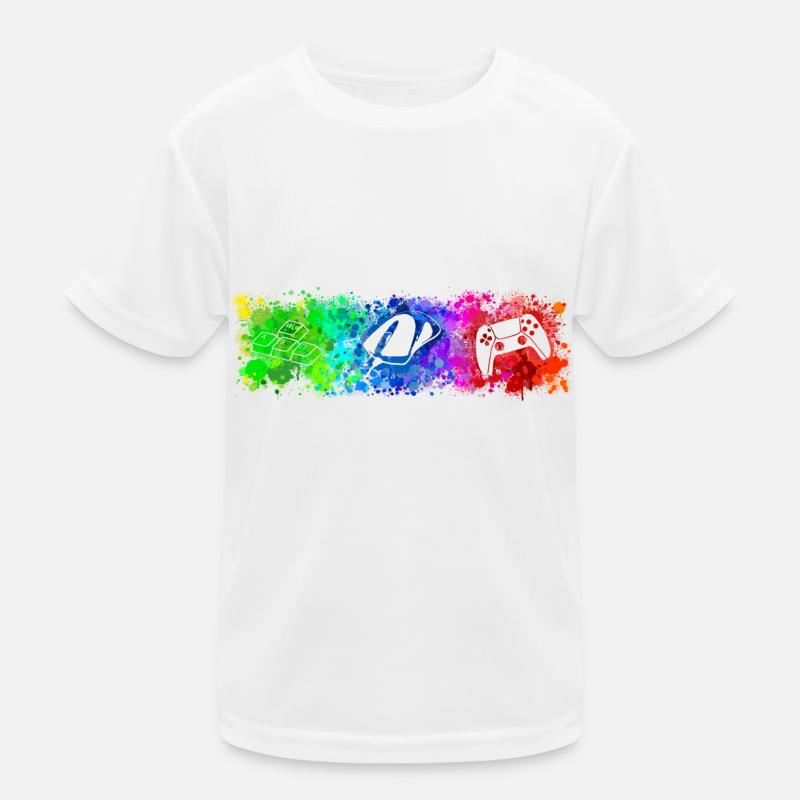 WASD Mouse Controller Rainbow Kinder Funktions-T-Shirt