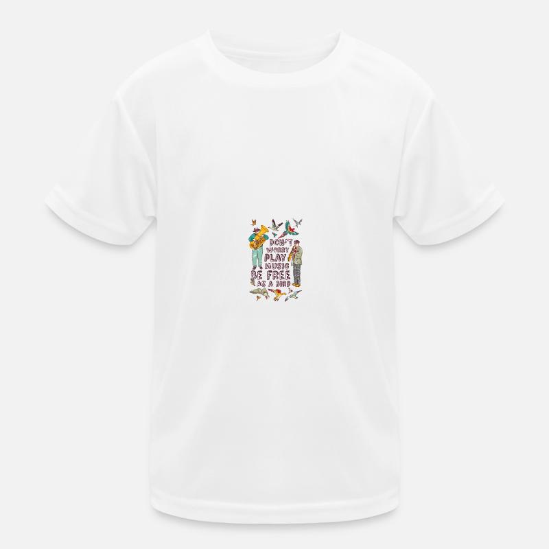 Vögel Kinder Funktions-T-Shirt