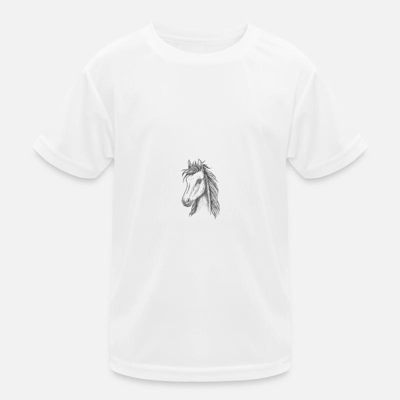 Pferde Kinder Funktions-T-Shirt