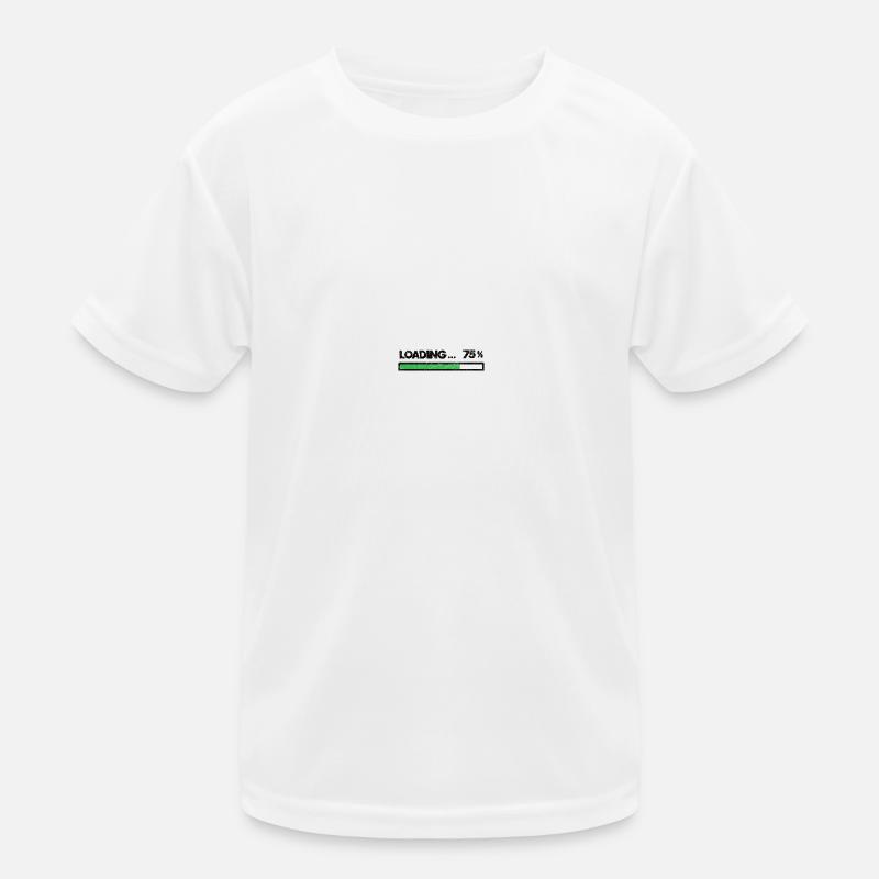 Loading Warten Aufladen Spruch Sprüche Geschenk Kinder Funktions-T-Shirt