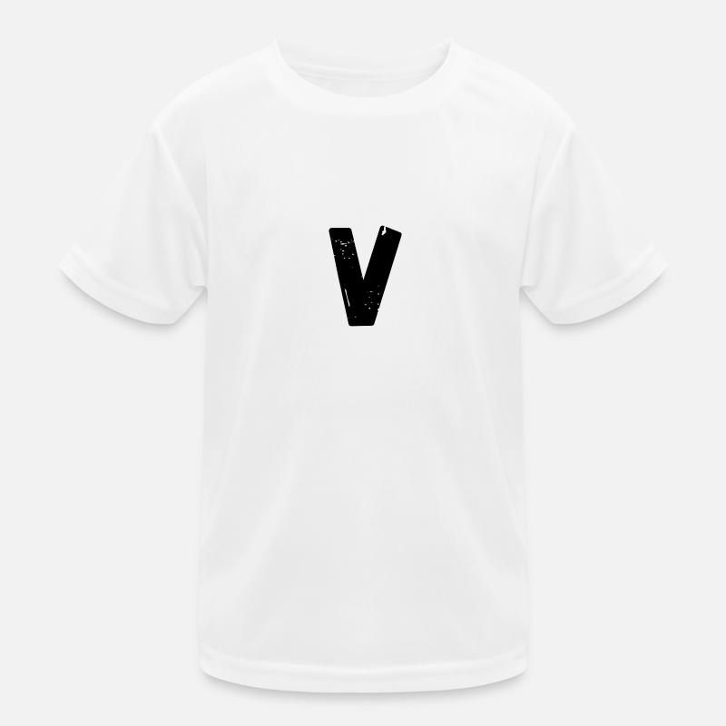 LETTER V Kids Functional T-Shirt