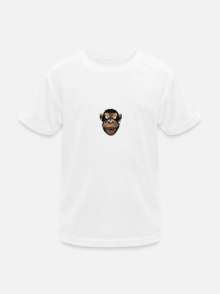 chimpanzee - Kids Functional T-Shirt - white