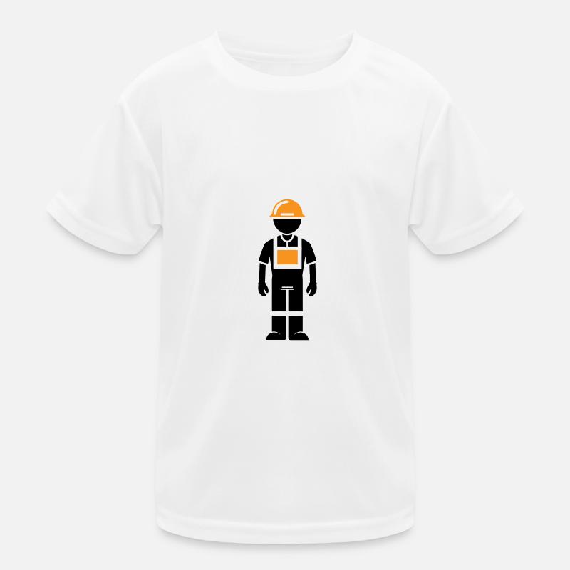 Bauarbeiter Kinder Funktions-T-Shirt