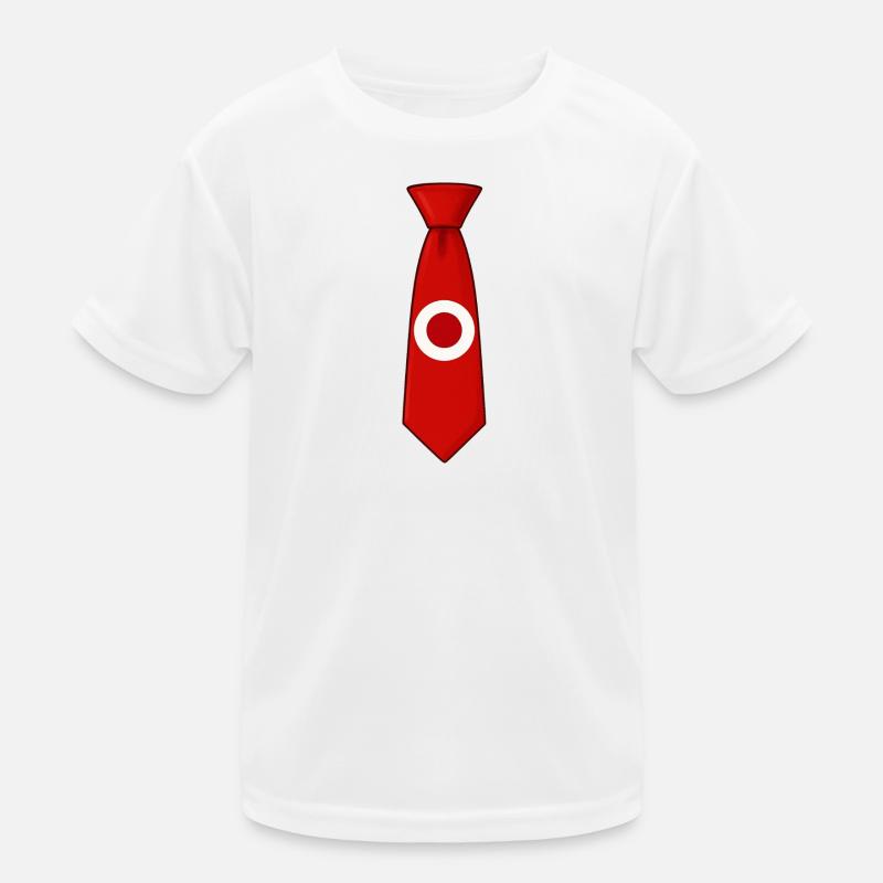 Japan Tie – Flaggendesign Kinder Funktions-T-Shirt