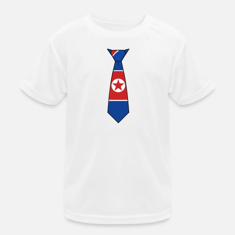 Cravate Corée du Nord – Conception du drapeau T-shirt sport Enfant