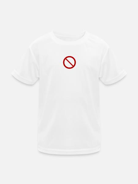 Verbotenes T-Shirt-Humorgeschenk - Kinder Funktions-T-Shirt - Weiß - Vorne