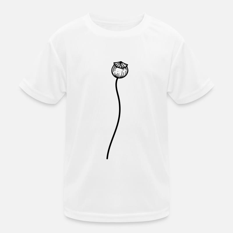 Mohn Blume 2 Kinder Funktions-T-Shirt