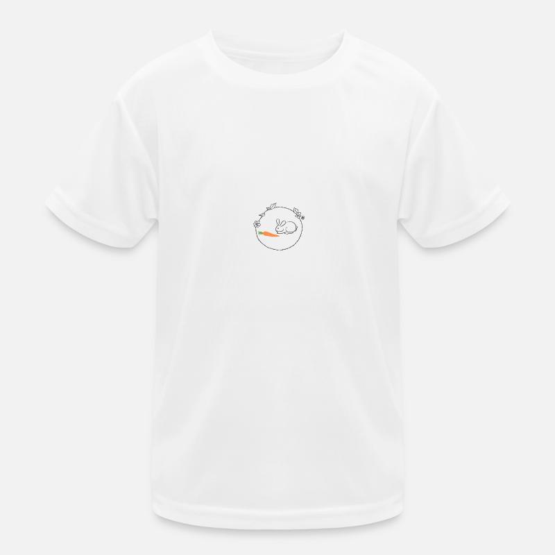 Bunny with carrot Easter gift Kids Functional T-Shirt