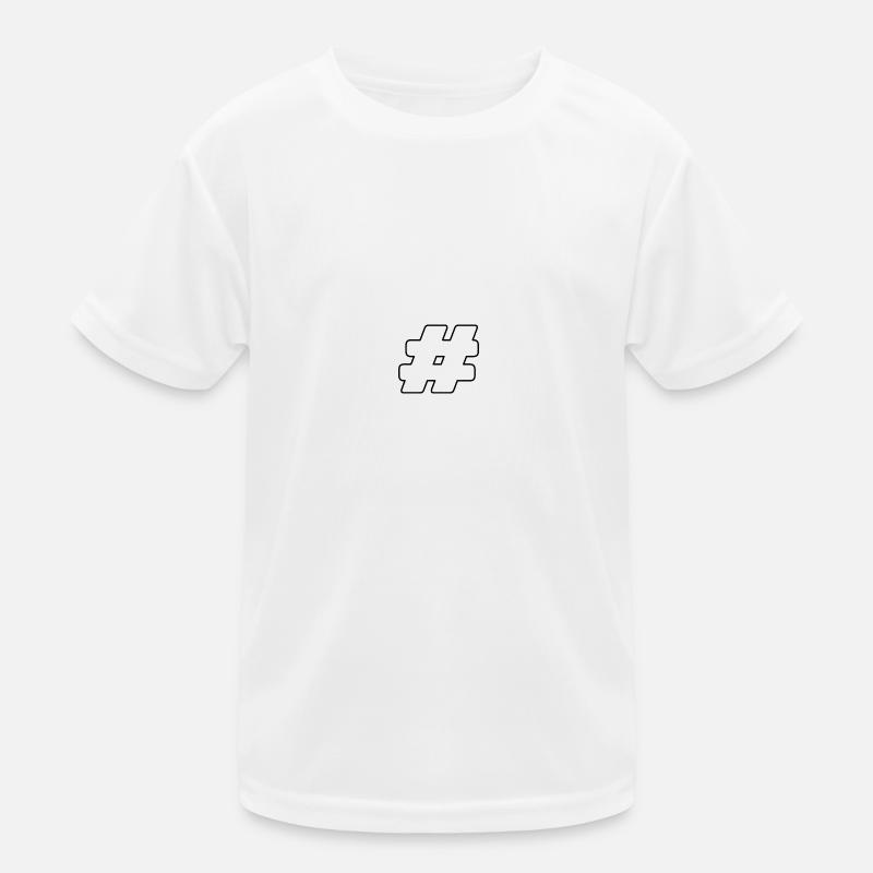 Hashtag - Kids Functional T-Shirt - white