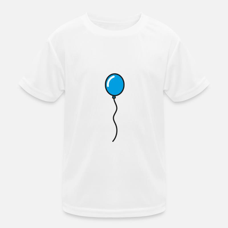 Blauer Luftballon Kinder Funktions-T-Shirt