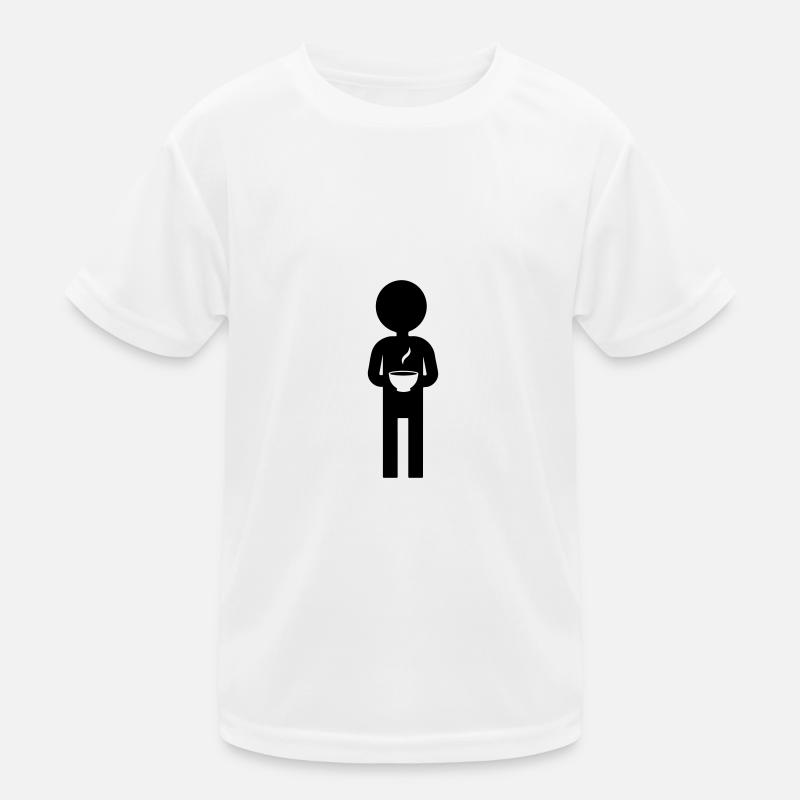 Boire du café T-shirt sport Enfant