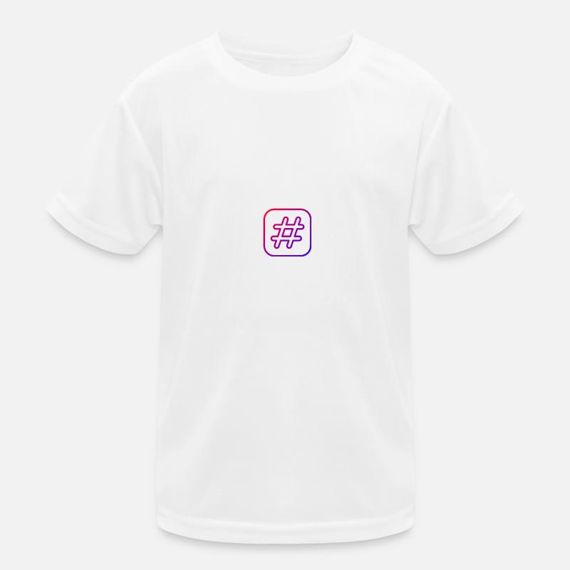 Hashtag # Kinder Funktions-T-Shirt