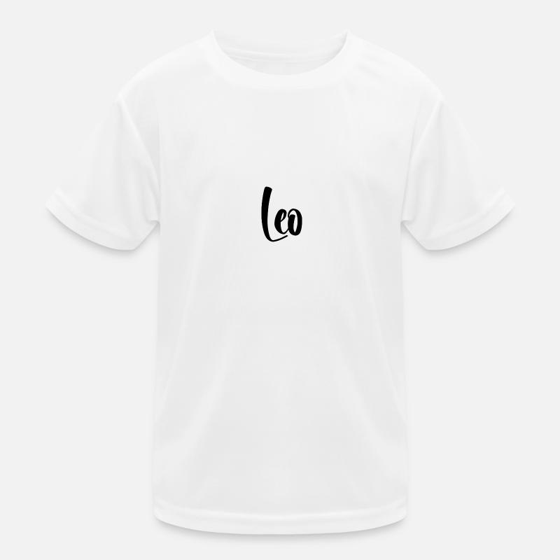 Name - Leo Kinder Funktions-T-Shirt