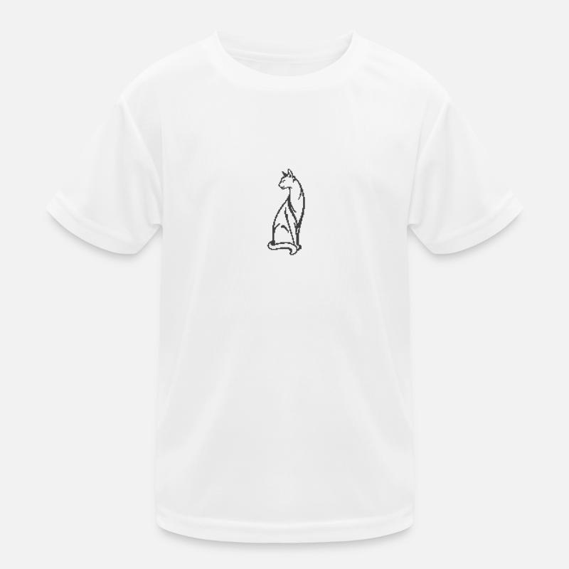 Katze Kinder Funktions-T-Shirt