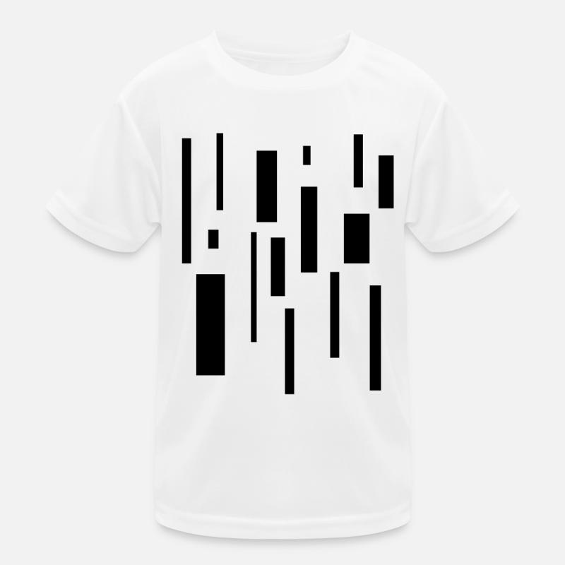 Abstract Rectangle Chaos Geometry Minimalism Kids Functional T-Shirt