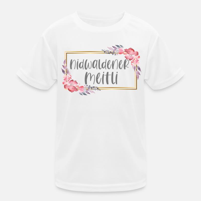 Schweiz Nidwalden Mädchen Heimat Geschenk Kinder Funktions-T-Shirt