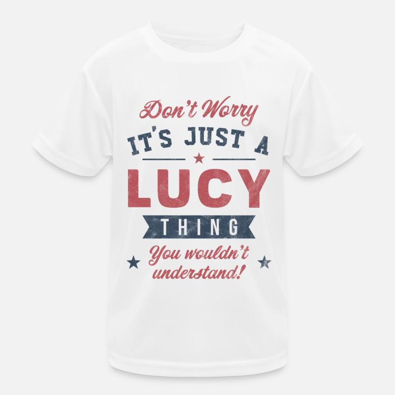 Es ist eine Lucy-Sache Kinder Funktions-T-Shirt