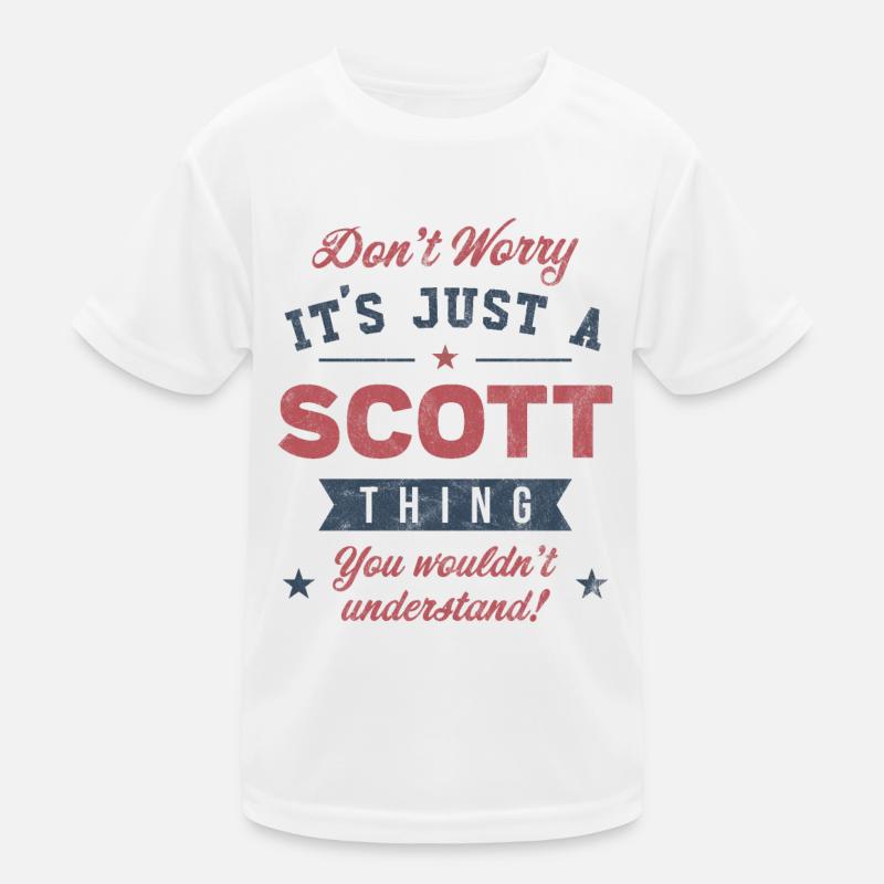 Es ist eine Scott-Sache Kinder Funktions-T-Shirt