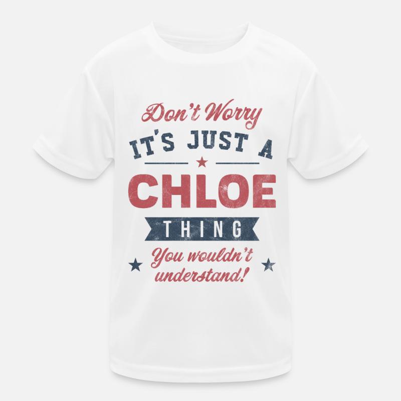 Es ist eine Chloe-Sache Kinder Funktions-T-Shirt