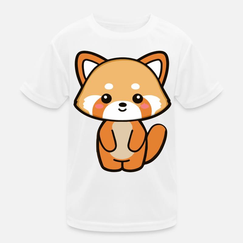 Kawaii Red Panda Cartoon Kids Functional T-Shirt