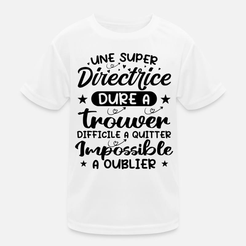Une Super Directrice - Cadeau directrice T-shirt sport Enfant