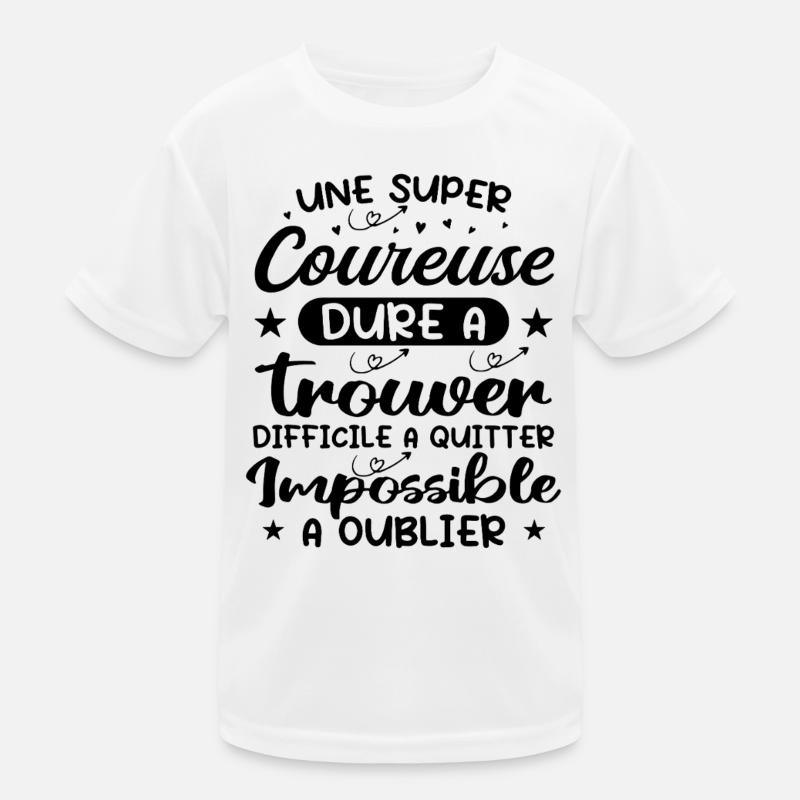 Une Super Coureuse - Cadeau coureuse T-shirt sport Enfant