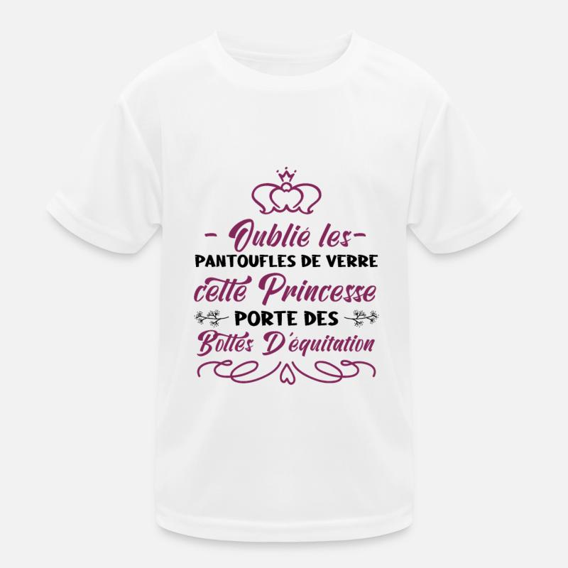 Cette Princesse Porte Des Bottes D'équitation T-shirt sport Enfant