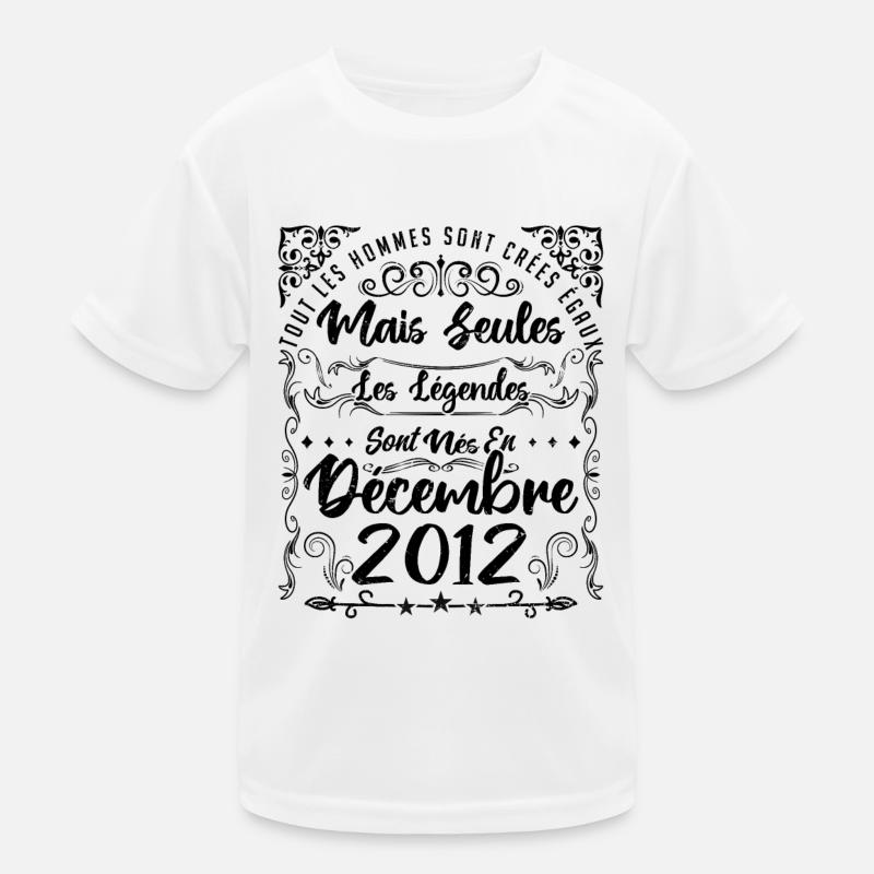 Légendes Sont Nées En Décembre 2012, Anniversaire T-shirt sport Enfant