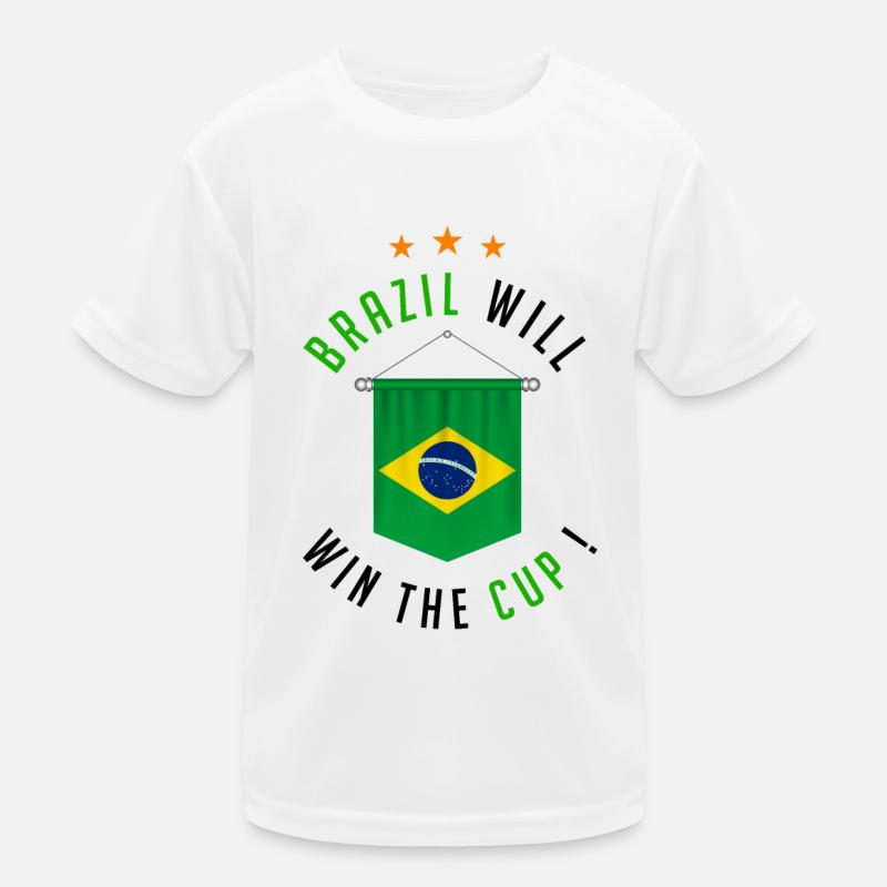 Brazil Will Win The Cup! Kids Functional T-Shirt